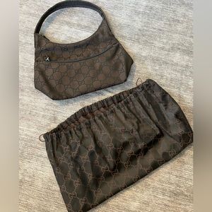 Vintage Authentic brown nylon Gucci bag
